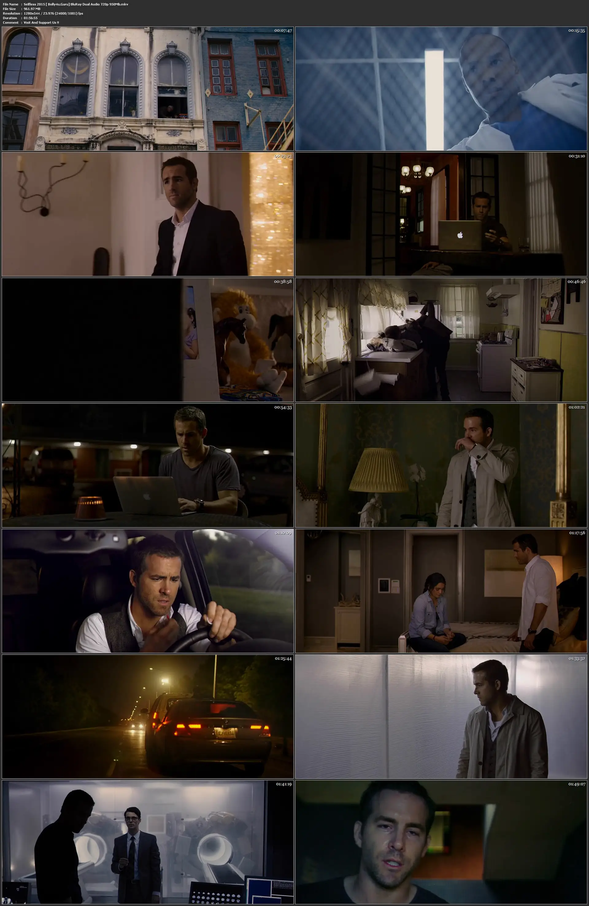 Self/Less 2015 BRRip 900MB Hindi Dual Audio 720p ESub Download