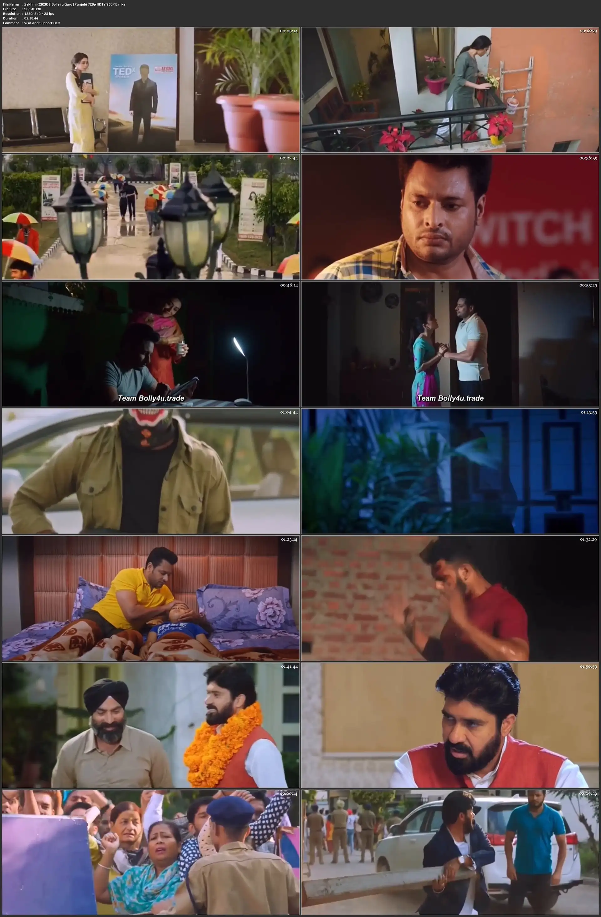 Zakhmi 2020 HDTV 950Mb Punjabi 720p Download