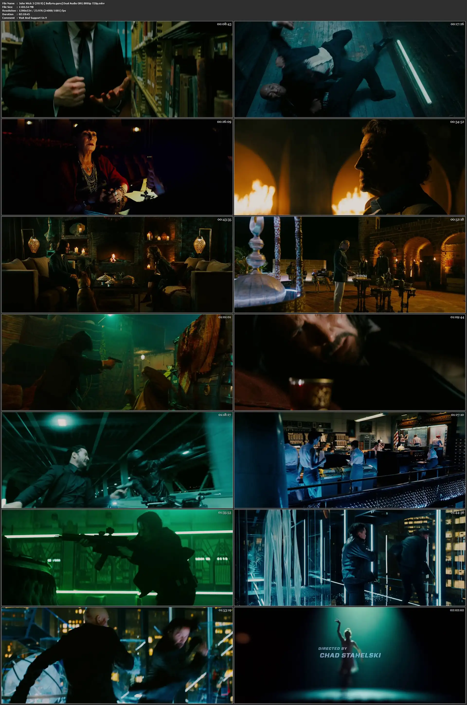 John Wick 3 2019 BRRip 1GB Hindi Dual Audio ORG 720p ESub Download