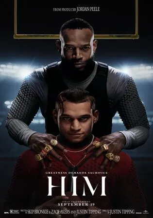 Him 2025 WEb HDRip English Full Movie Download 720p  480p poster  Bolly4u Official